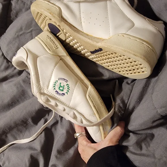 Reebok Green and White Athletic Sneakers - Picture 3 of 5